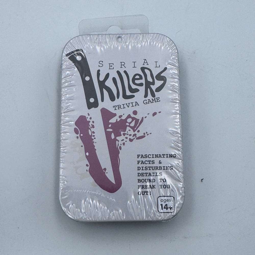 Serial Killers Trivia Game Card NEW Spirit Halloween